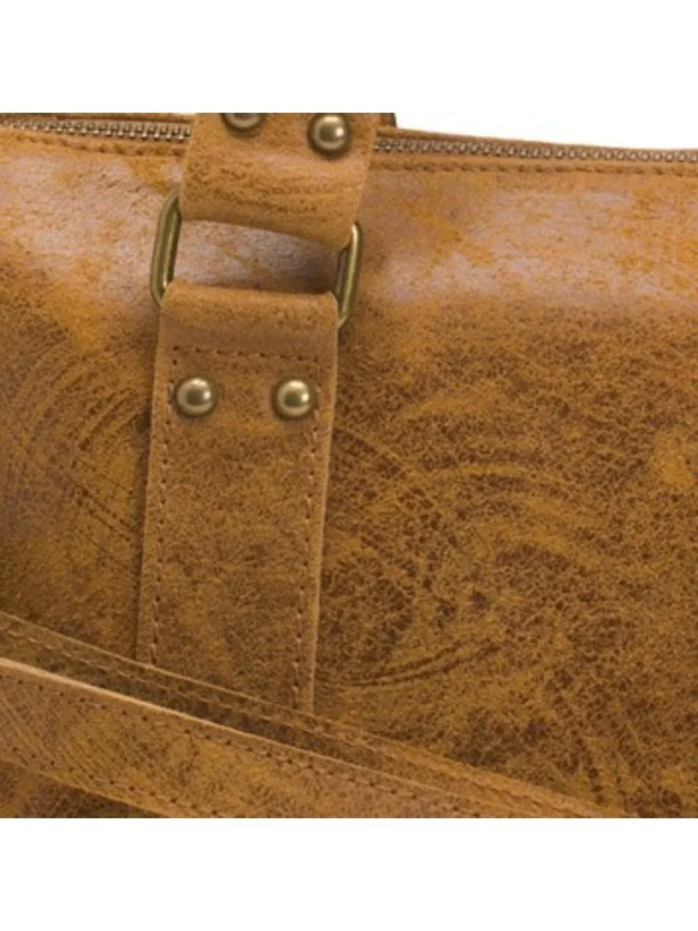 GAVE LUX Made In Italy Leather Large Satchel Brush Front Zip